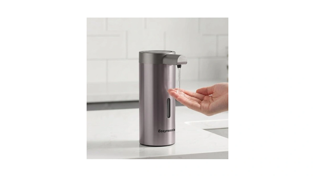 Touchless Automatic Soap Dispenser, 11.8oz Stainless Steel Countertop Hand &