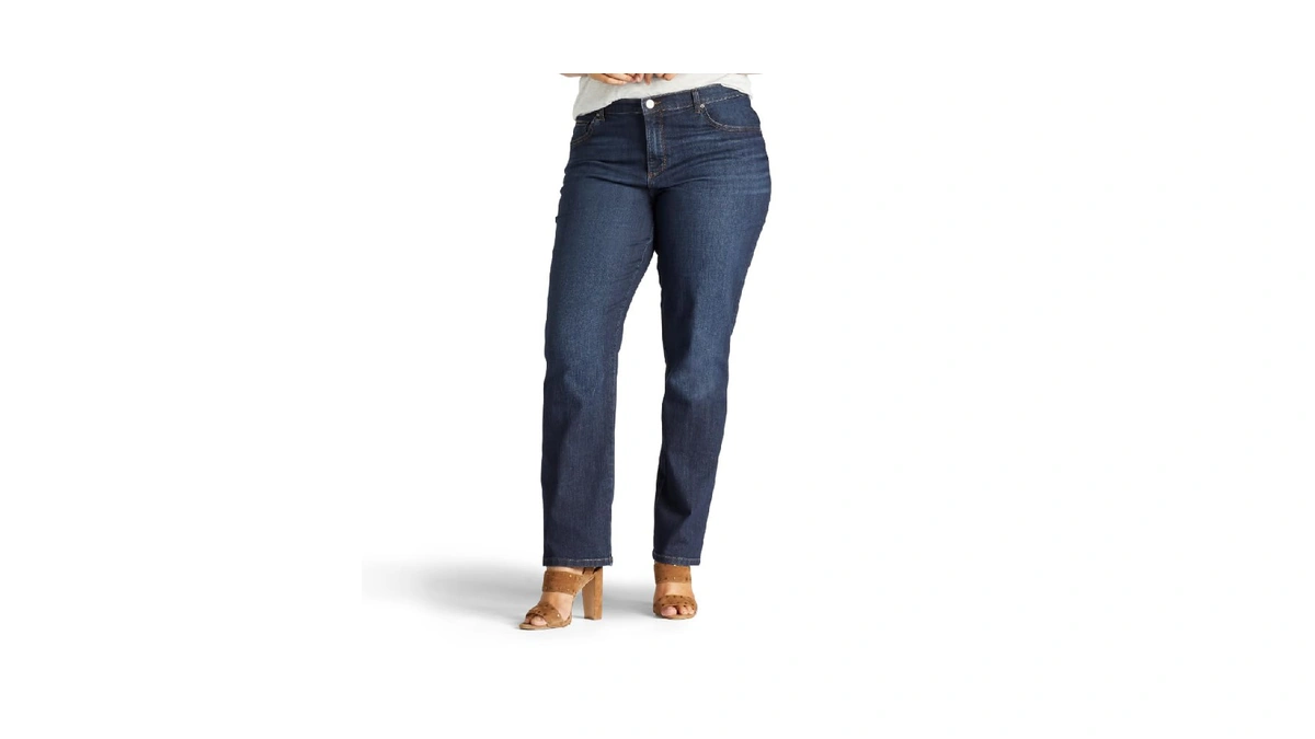 Lee Women's Plus Size Relaxed Fit Straight Leg Jean, Verona,