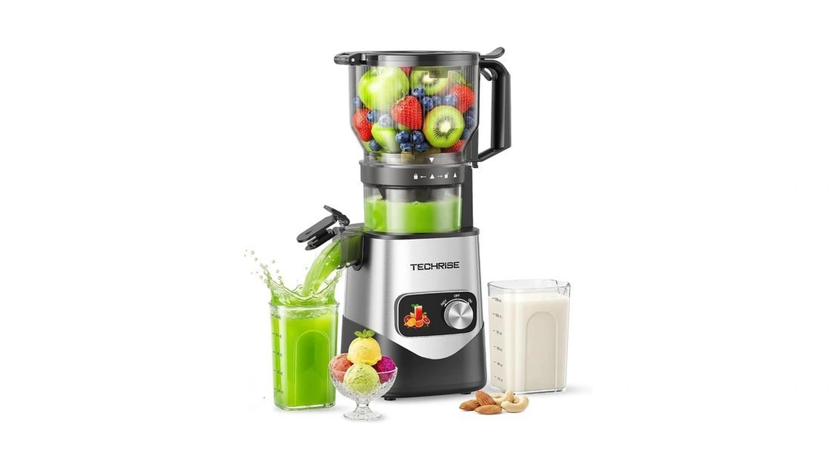 Techrise -in- Cold Press Juicer Wide Feed Chu...