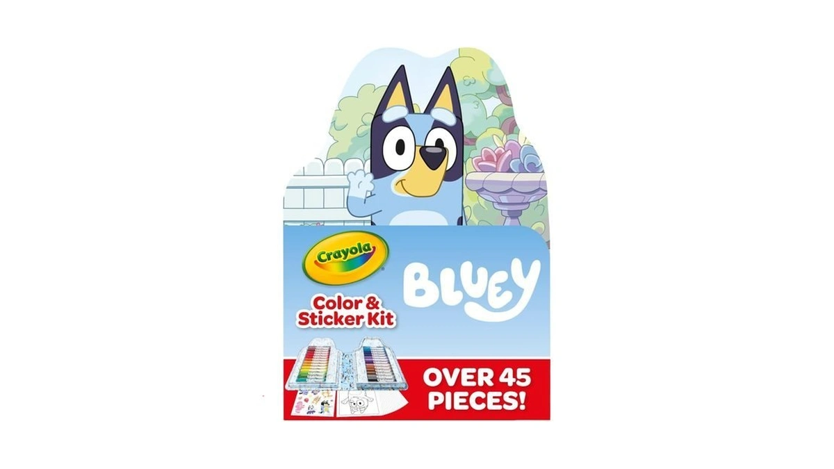 Crayola Bluey Art Kit For Kids (45pcs), Bluey Coloring Book