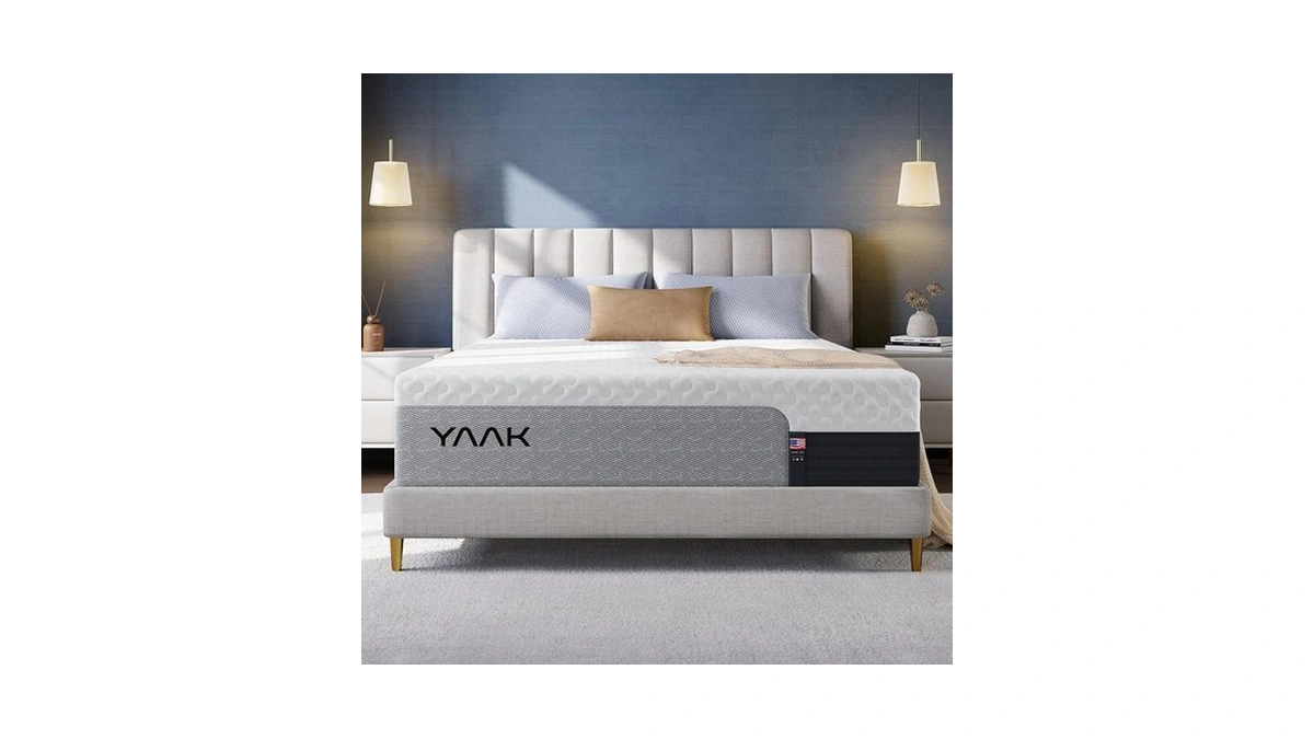 Yaak 12 Inch Queen Memory Foam Mattress, Cooling Gel Made
