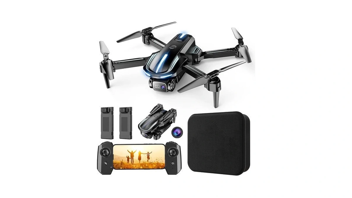 Drone With Camera For Adults Beginners Kids, Fun 1080p Foldable