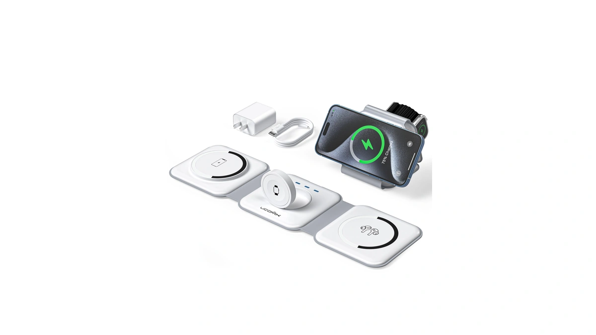 Ucomx 3 In 1 Charging Station For Multple Devices,foldable 3