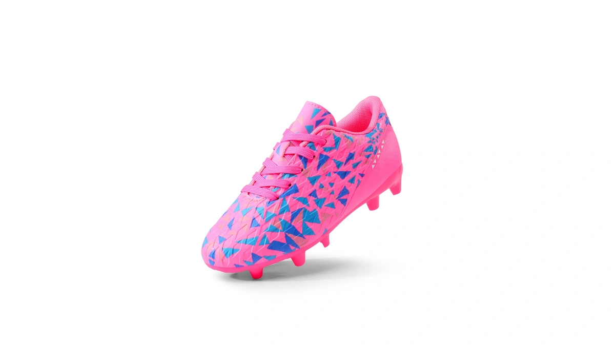 Dream Pairs Boys Girls Soccer Cleats,fuchsia/pink,3.5 Big Kid