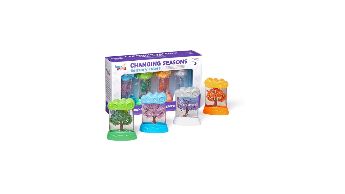 Hand2mind Changing Seasons Sensory Tubes, Science Toys, Ages 3+