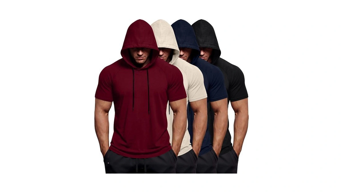 August Alley 4 Pack Men's Big And Tall Hoodies, 4-color,