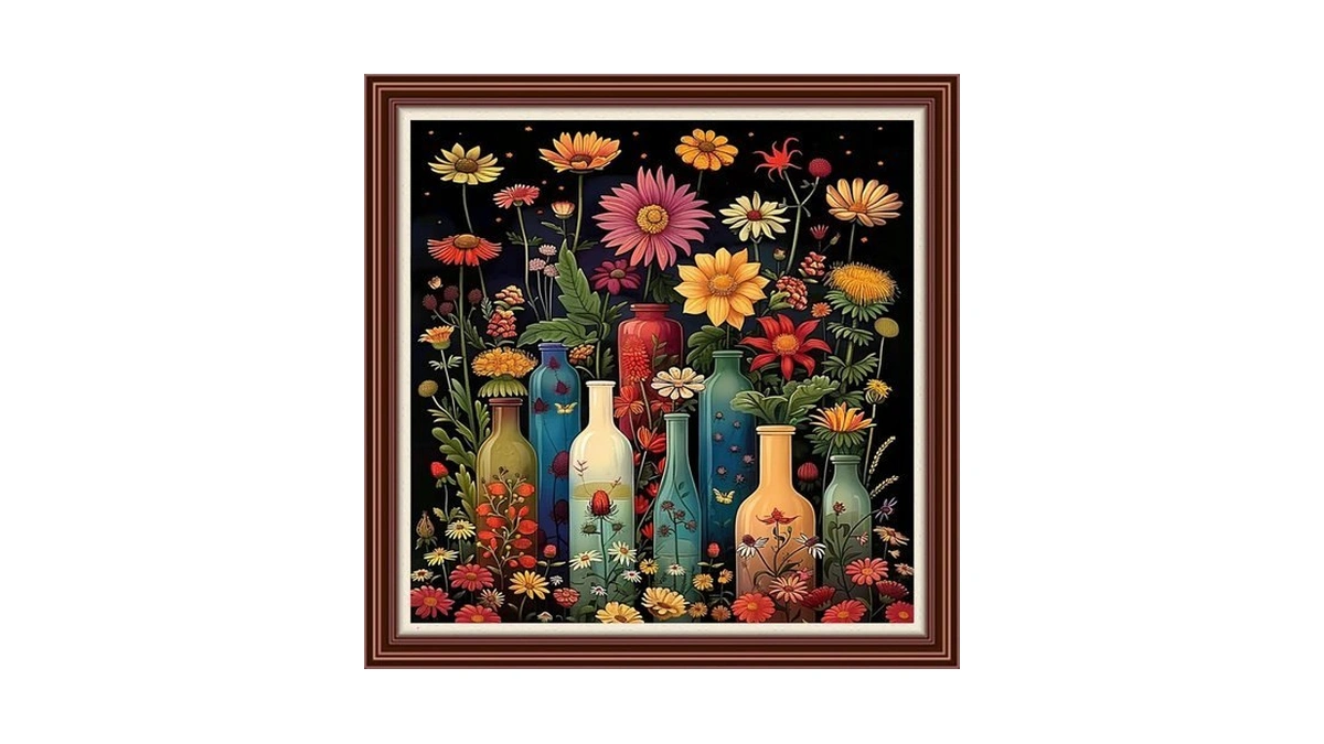Dimensean Counted Cross Stitch Kit For Beginners, 11ct Unprinted Cross-stitch