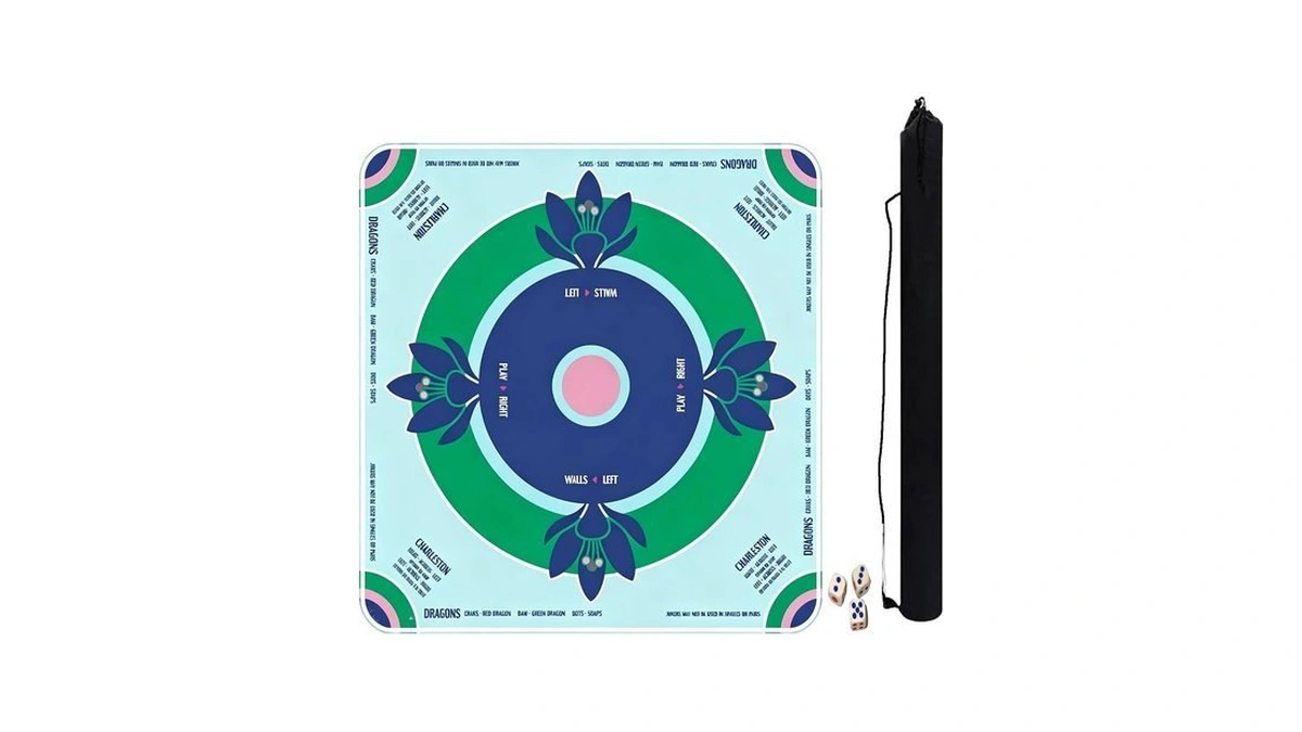Cyvorne Non-slip Mahjong Mat 31.5"x31.5" For Poker, Dominoes & Table