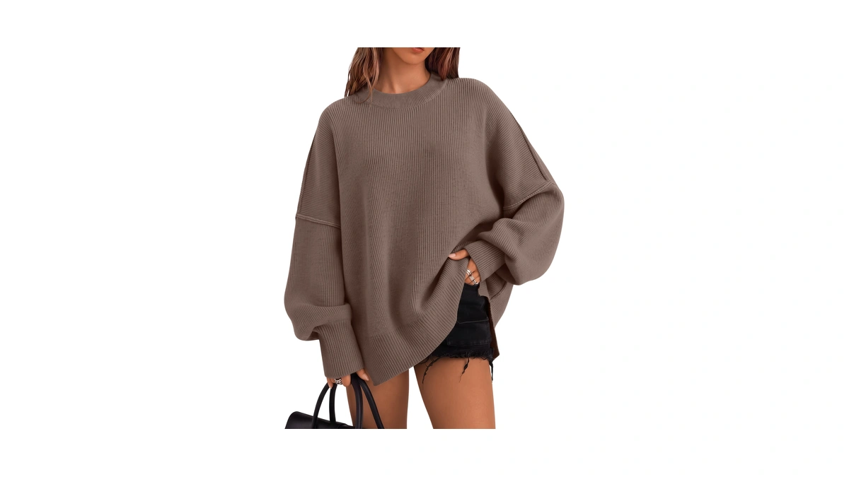 Lillusory Women's Oversized Batwing Knit Sweaters 2026 Fall Fashion Outfits