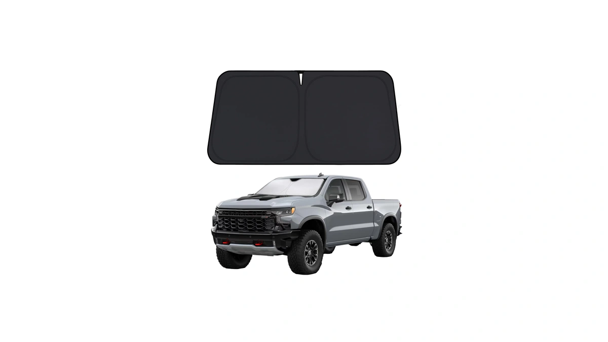 Windshield Sunshade Compatible For Chevrolet Silverado 1500 2019-2026