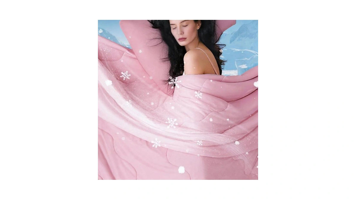 Downcool Cooling Comforter King Size, Blanket With Cooling Pillowcases