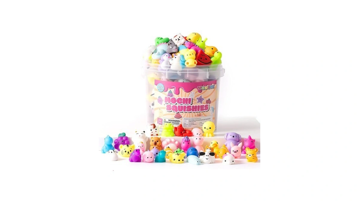 25 Pack Squishy Toys, Mini Mochi Squishies For Kids, Cute