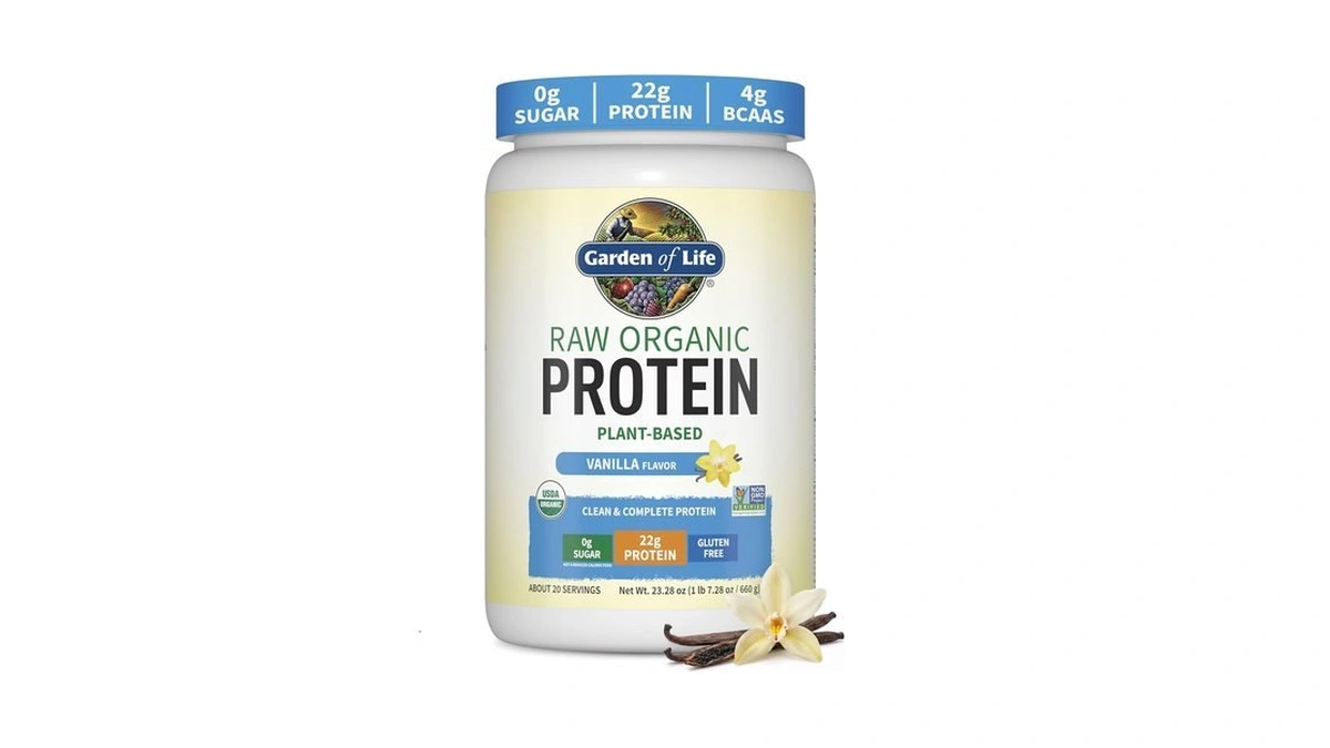 Garden Of Life Raw Organic Protein Powder, Vegan, Vanilla, 20