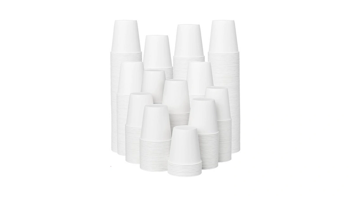 Ecoextra 300 Pack 3 Oz Bathroom Paper Cups, Disposable Mouthwash
