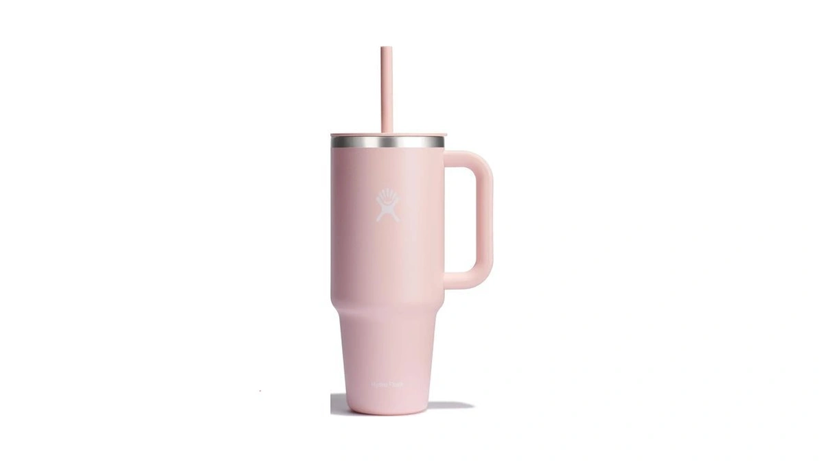 Hydro Flask Travel Tumbler With Handle, Lid And Straw -