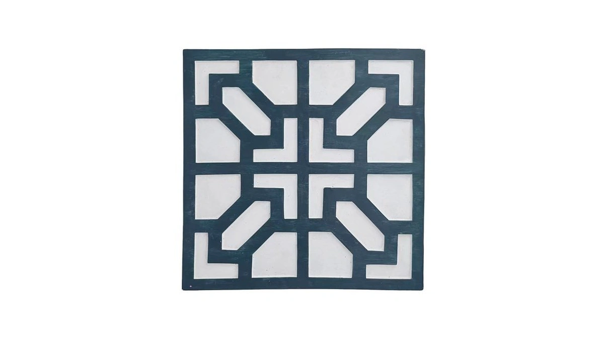 2 Pack Square Stepping Stones, 10” Cement Garden Path Stones