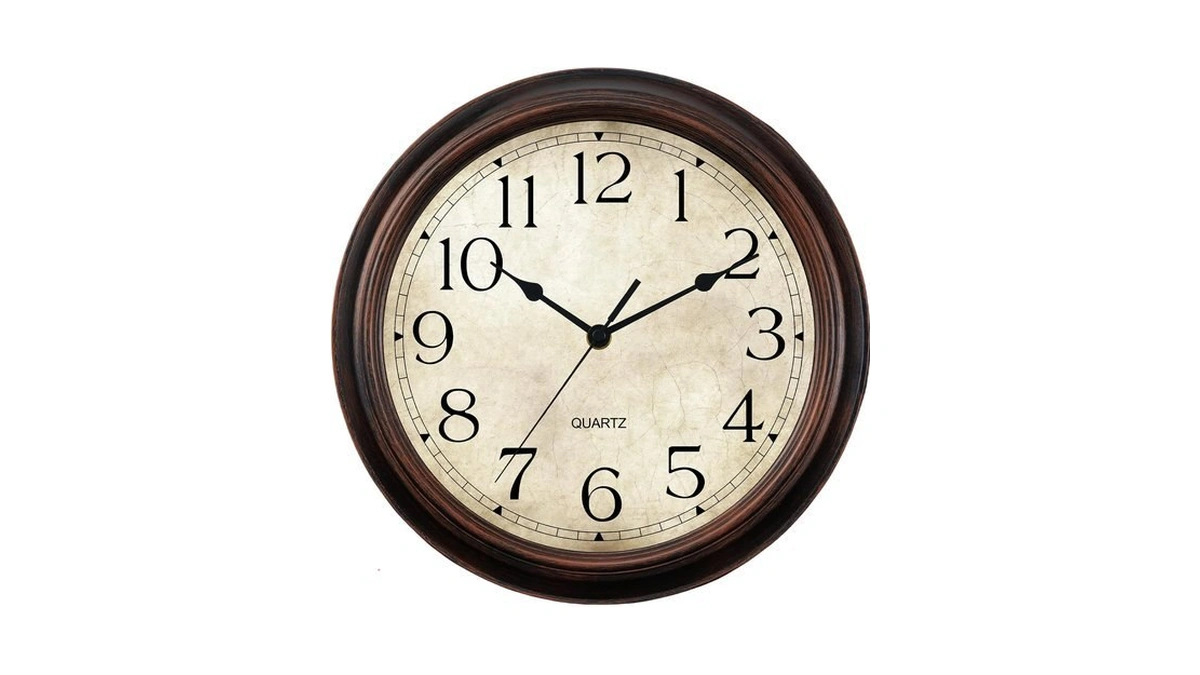 Kecyet Wall Clocks Battery Operated Silent Small Vintage For Kitchen