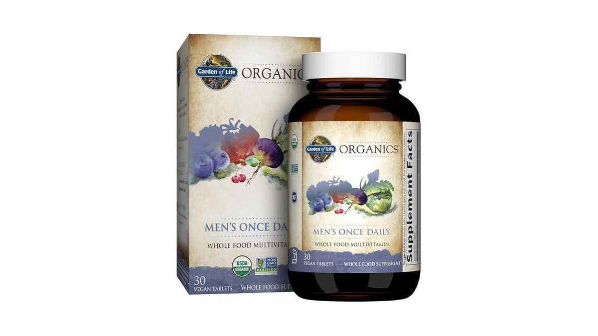 Garden Of Life Organics Men's Once Daily Multivitamin, 30 Tablets