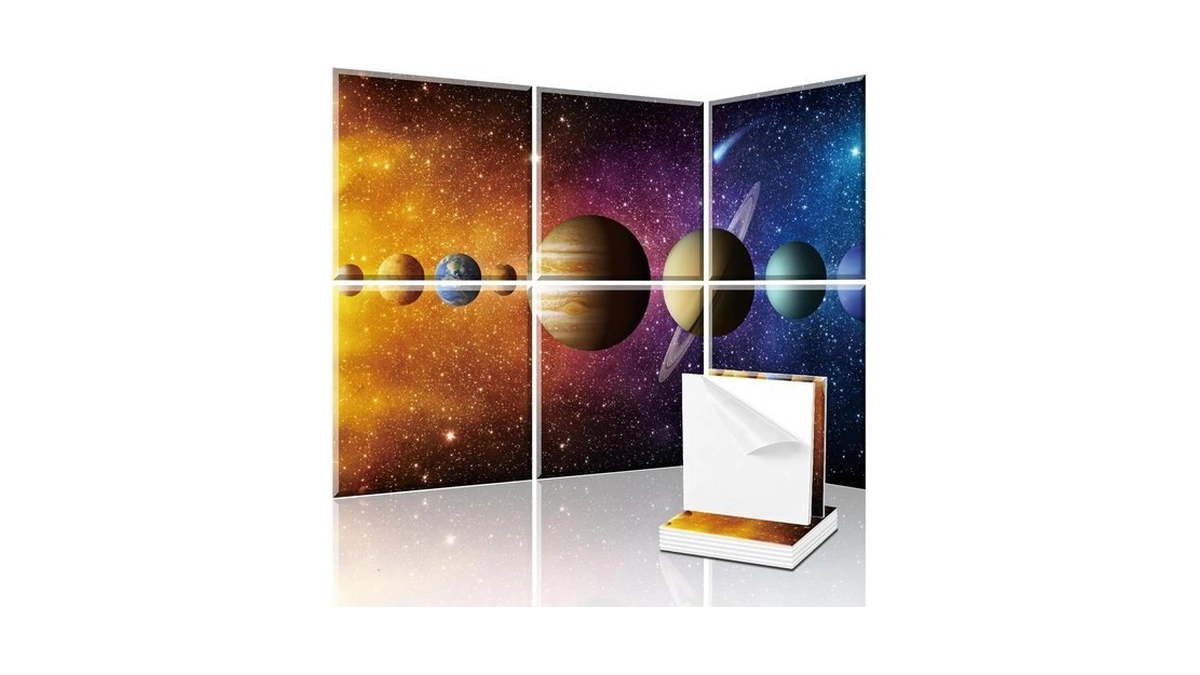 Zylithic Decorative Acoustic Wall Panels 6 Pack, 72“x48” Art Sound