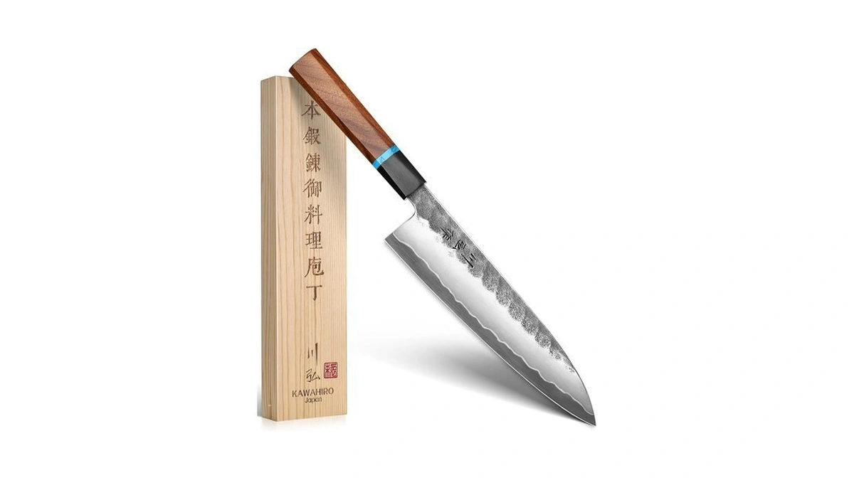 Kawahiro 8.27 Inch Japanese Chef Knife, Hand-forged Vg10 For Precise