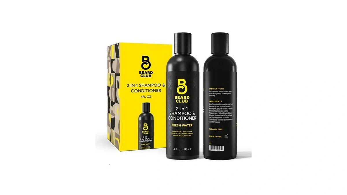 The Beard Club Mens 2 In 1 Shampoo And Conditioner