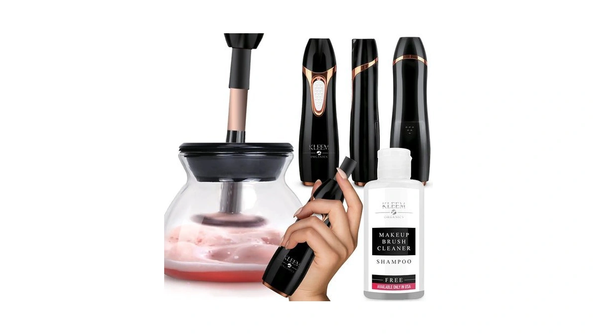 Kleem Electric Makeup Brush Cleaner Machine | Automatic Makeup Brush