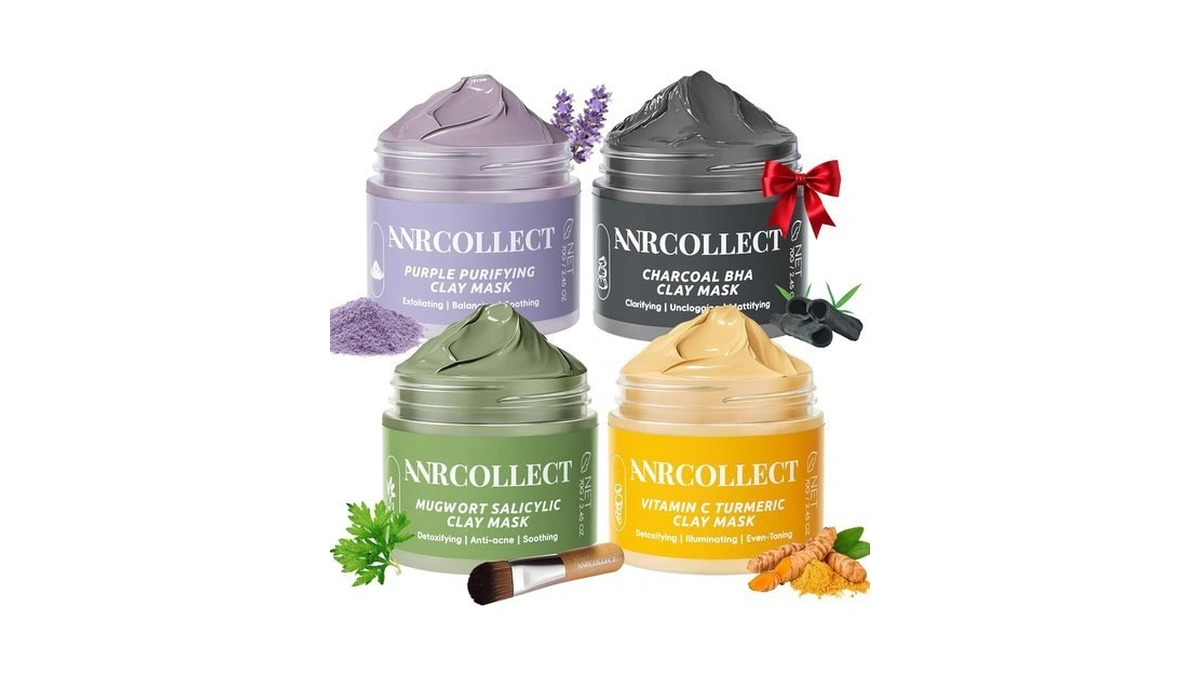 Anrcollect 4-pack Clay Mask Set, 280g