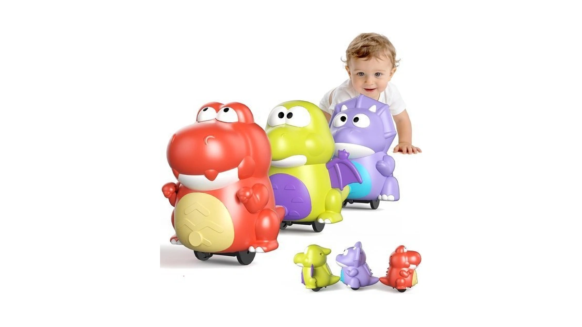 Topsolid Baby Tummy Time Dinosaur Toys 18 24 36 Months,