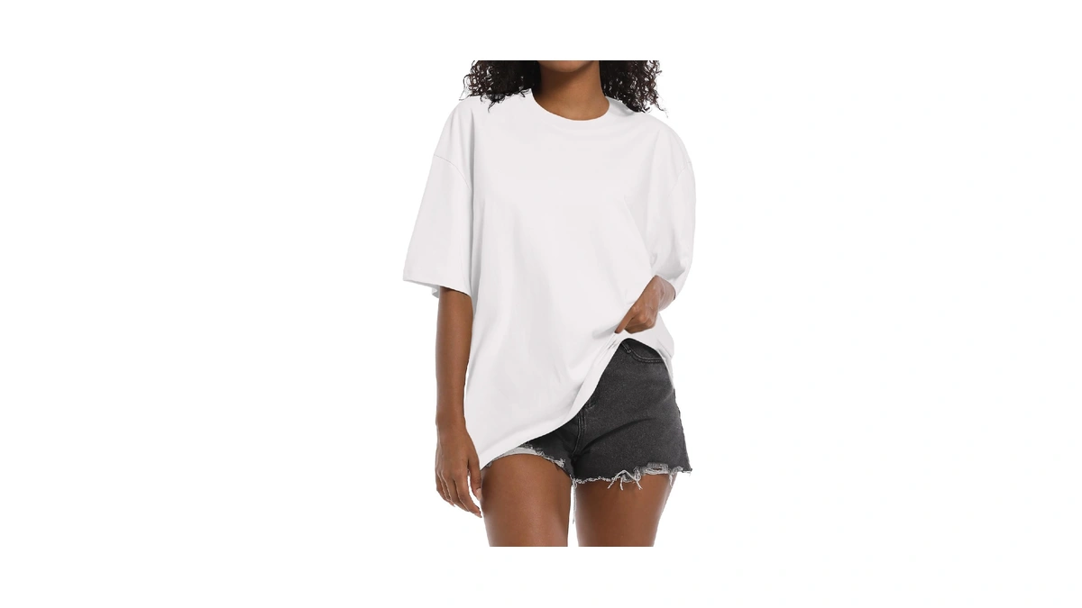 Womens Oversized T-shirts Heavyweight Cotton ...