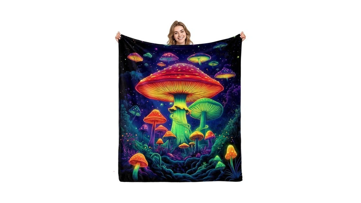 Mushroom Blanket Gifts For Women Girls Mushroom Blanket For Kids