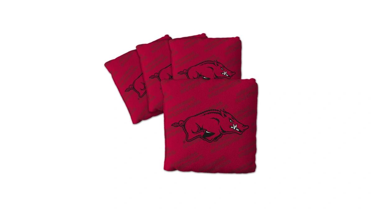 Youthefan Ncaa Arkansas Razorbacks Set Of 4 Cornhole Bags