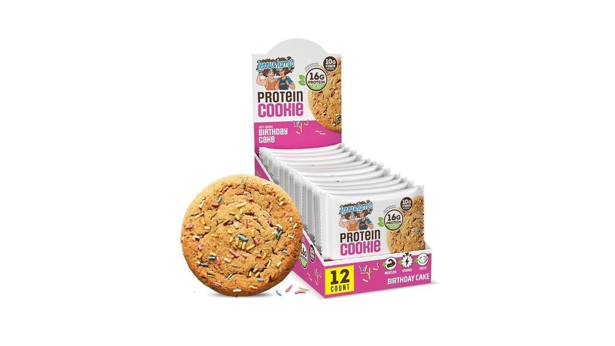 Lenny & Larry's Protein Cookie Birthday Cake, 16g Plant Protein,