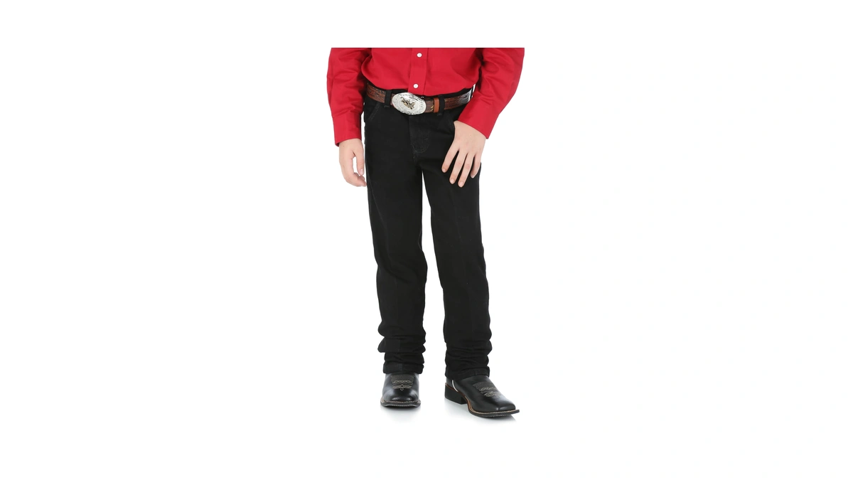 Wrangler Boys' 13mwz Cowboy Cut Original Fit Jean, Overdyed Black,