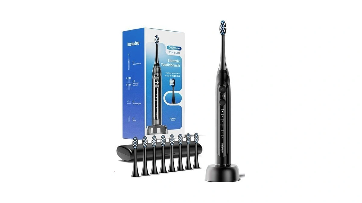 Onlyone Electric Toothbrush For Adults, Rechargeable Electric Toothbrush With 8