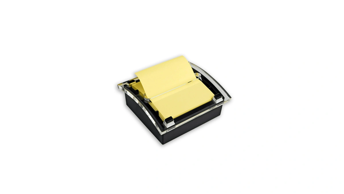 Post-it Note Dispenser, Black Base, 1 Dispenser, 1 Pad, 50