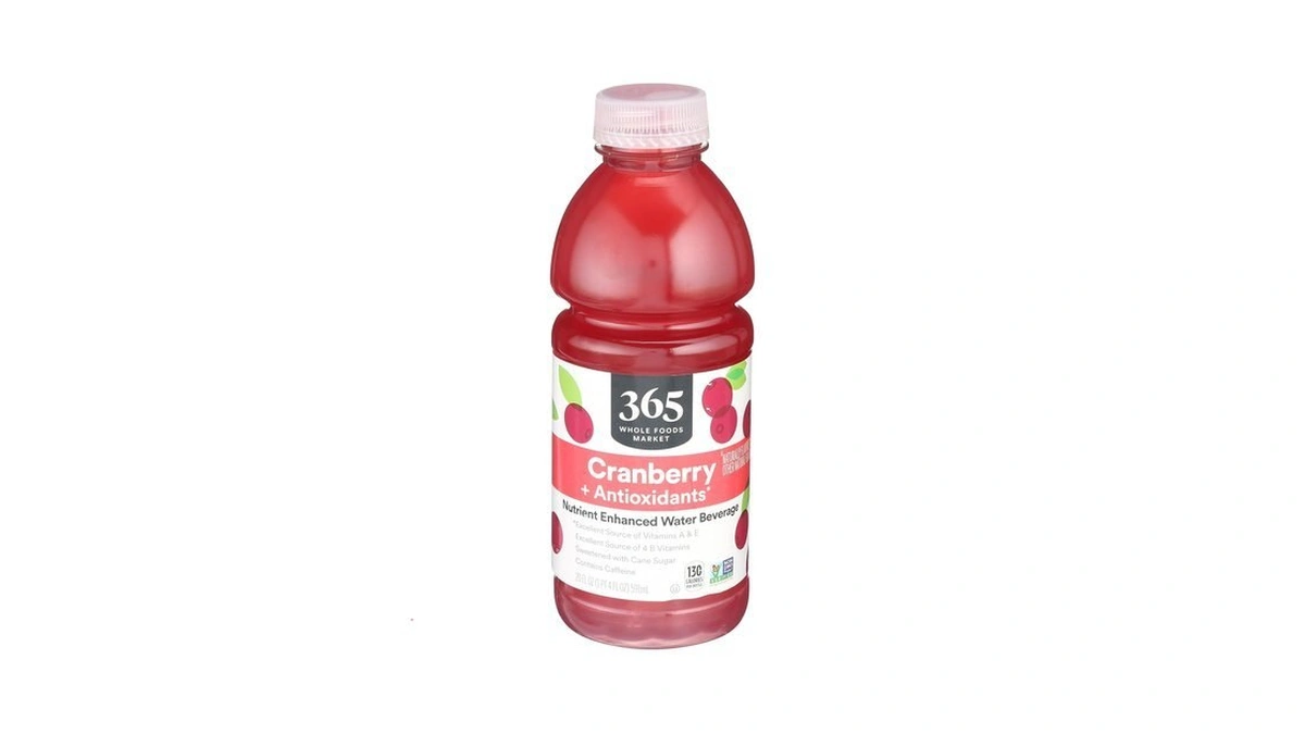 365 By Whole Foods Market, Nutrient Enhanced Water, Cranberry +