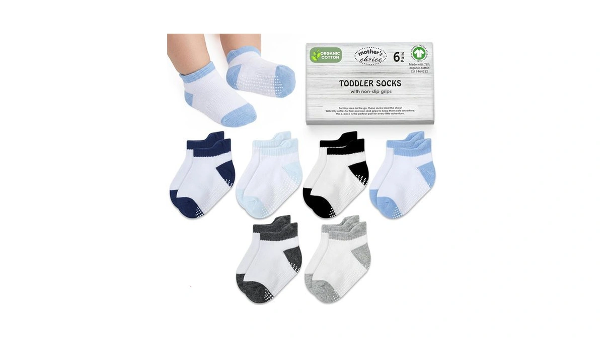 Gots Organic Cotton Blend Ankle Toddler Socks 6m-12m-2t-3t-4t-5t Baby Gift