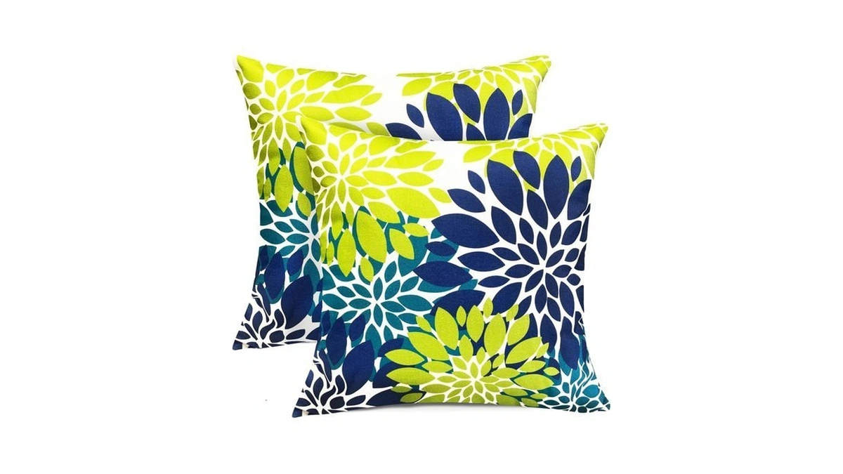 Rysmiyou Decorative Boho Farmhouse Throw Pillow Covers 18x18 Inch Set