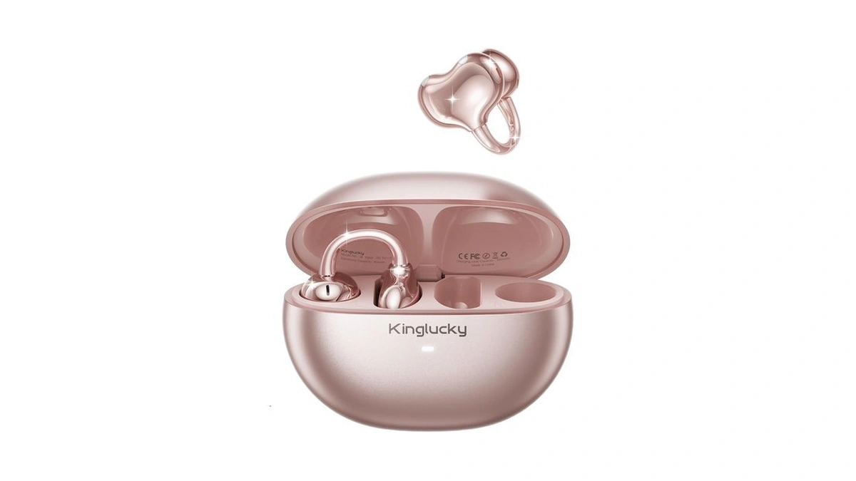 Kinglucky Upgraded Clip-on Earbuds, Open Ear Wireless Earbuds Bluetooth 6.0