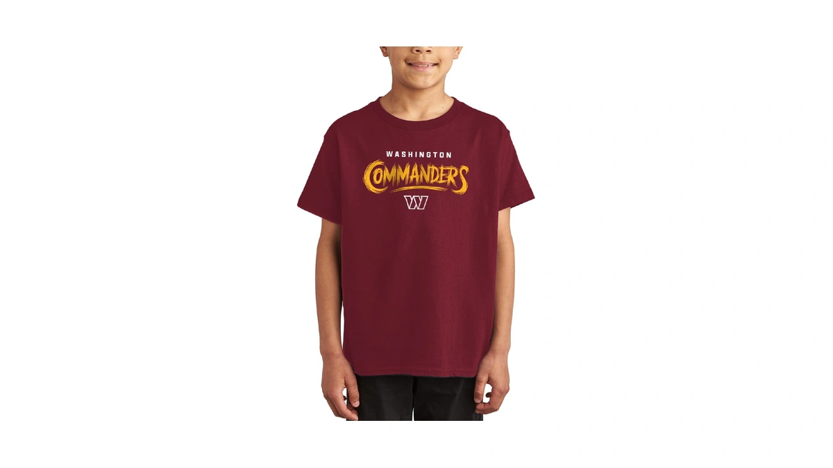 Junk Food Nfl - Washington Commanders Wild Brush Kids Ss