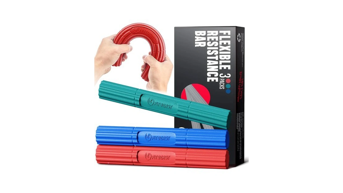 Fitbeast Hand Exerciser Bars For Physical Therapy - Relieves Tendonitis