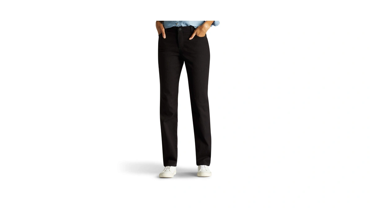 Lee Women's Instantly Slims Classic Relaxed Fit Monroe Straight Leg