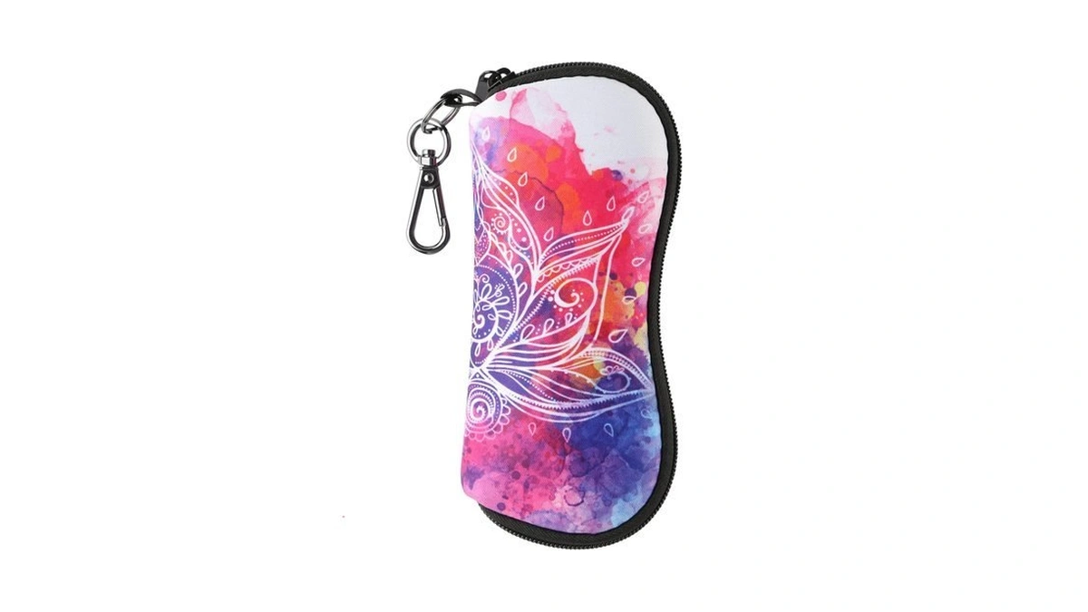 Lonnaone Sunglasses Case, Ultra Light Portable Neoprene Zipper Glasses Case,