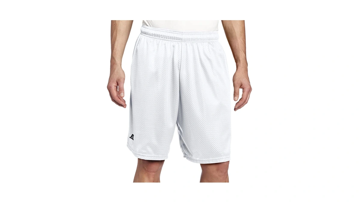 Russell Athletic Men's Mesh Pocket Short, White, 3x-large