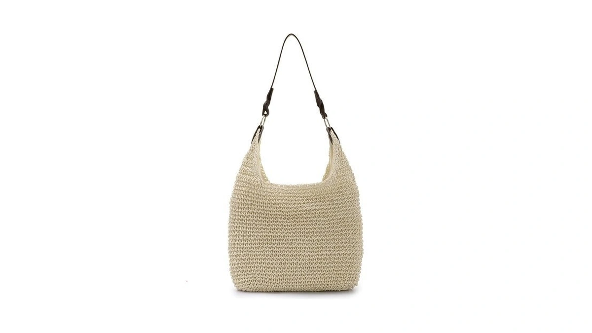 Lui Sui Straw Beach Bag For Women, Large Handwoven Straw