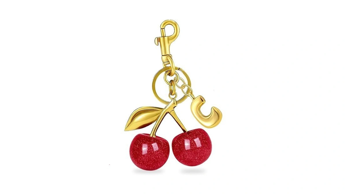 Songbobo Cherry Purse Charm Bag Charms - Cute Keychain For