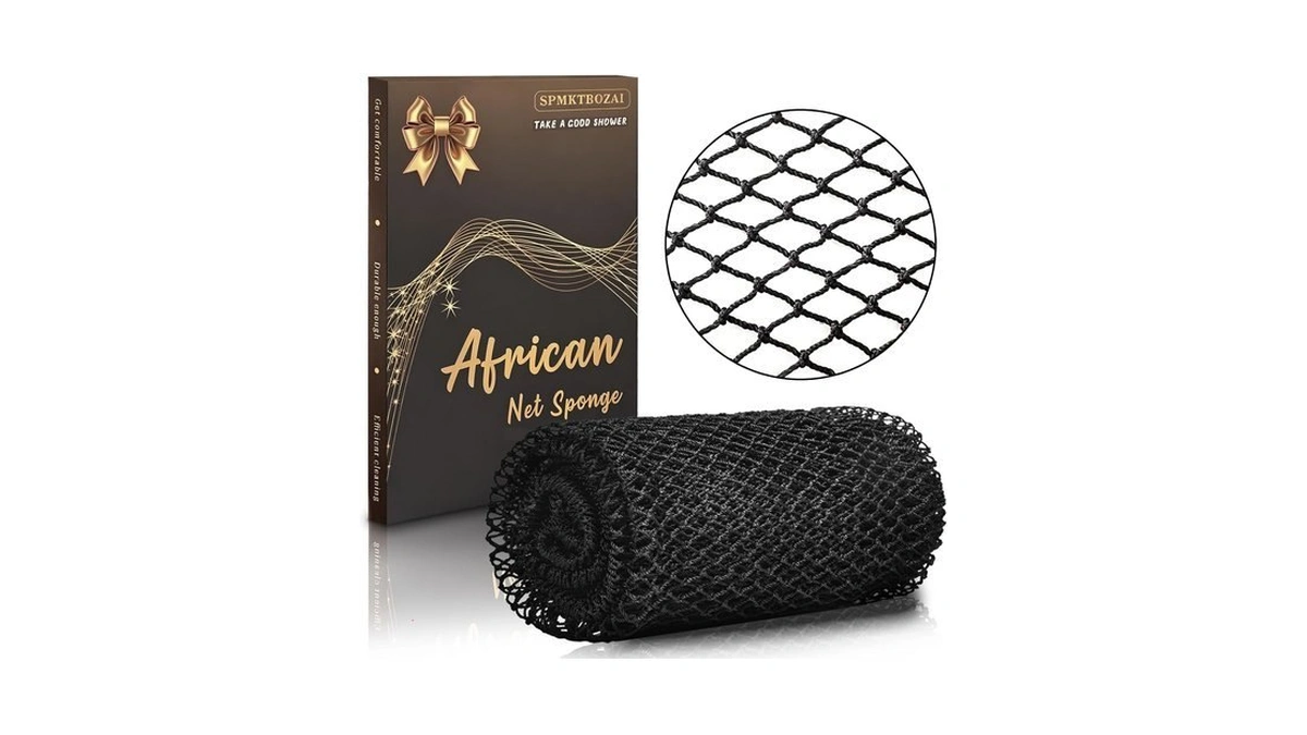 Spmktbozai African Net Sponge Authentic, Exfoliating Net For Body Back