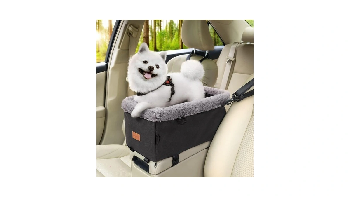 Burgeonnest Center Console Dog Car Seat For Small Dogs Up