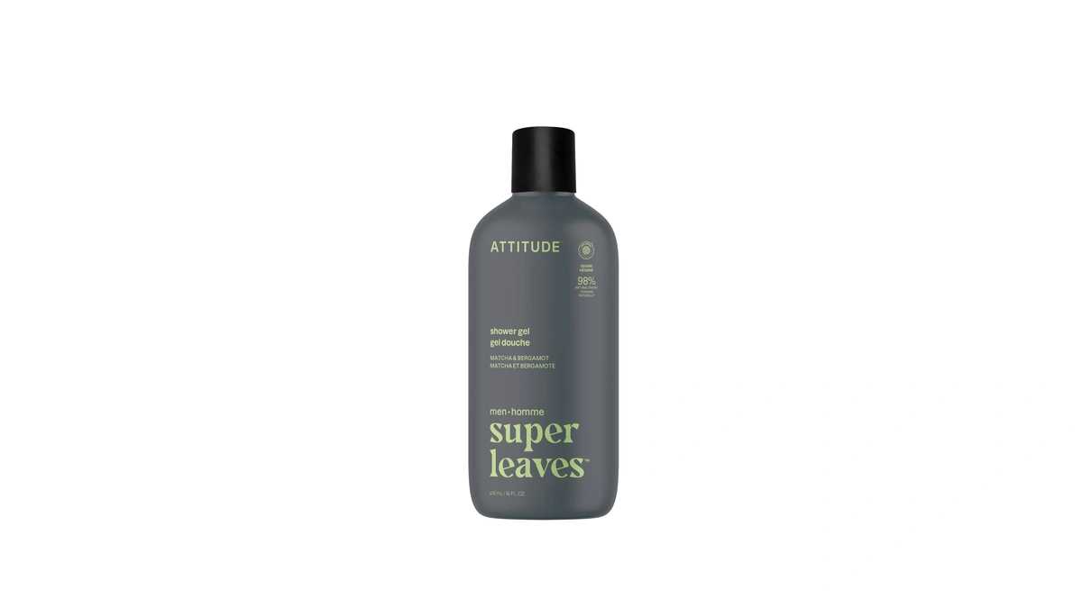 Attitude Men's Body & Face Wash, Matcha & Bergamot, Ewg