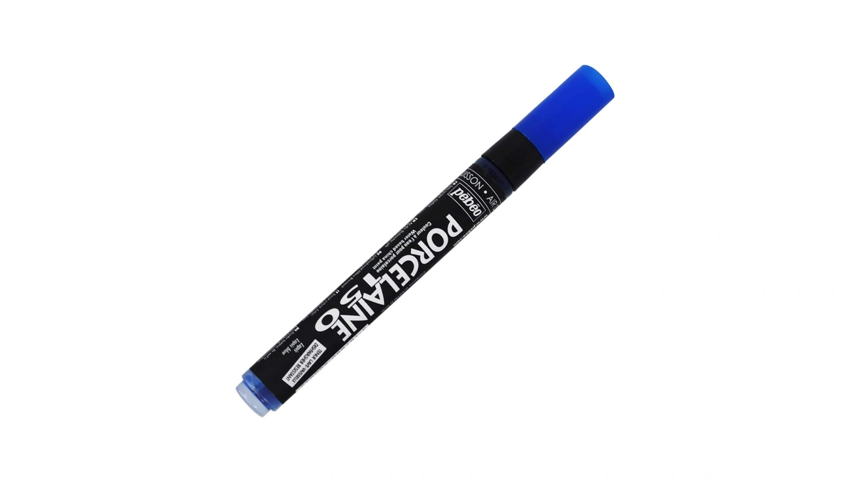 Porcelaine 150 Assorted China Paint Bullet Tip Markers -lapis Blue,